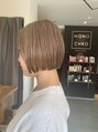 モノクロ(MONOCHRO)&nbsp;可愛いミルクティーベージュ作ります。#ブリーチカラー#ボブ