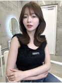 大人可愛いくびれヘア＊レイヤーカット/やわらか艶カラー