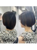 【市井友佳子】伸ばしかけショートボブ！