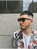 束感刈り上げビジネス七三ツーブロックアップバング75