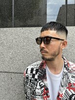 レンゲン(LENGEN)&nbsp;束感刈り上げビジネス七三ツーブロックアップバング75