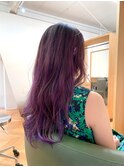 【バレイヤージュ×ロング】