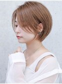 ショートボブ前髪長めショート30代40代50代ショートカット大分市