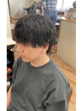 ハニー(HONEY) 波巻きスパイラルパーマ/波巻きパーマ/岡崎メンズパーマ