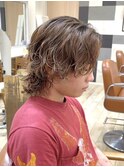 メンズミディアム、新宿パーマ