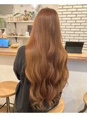 【COOKIE】ロング×オレンジベージュ