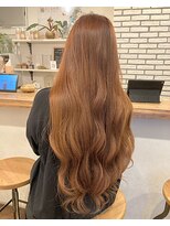 クッキー ヘアーアンドメイク(COOKIE Hair&Make)&nbsp;【COOKIE】ロング×オレンジベージュ