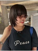 髪質改善　くびれヘア　アプリコットオレンジ　ハイライトカラー