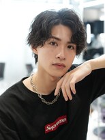 リップス 天神(LIPPS)&nbsp;【LIPPS天神】ミディアム黒髪波巻きパーマ