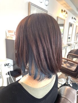 スニップヘア(snip hair) 個性派インナーカラー