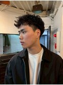 MEN’S HAIR/波巻ツイストスパイラル/フェザーパーマ/心斎橋