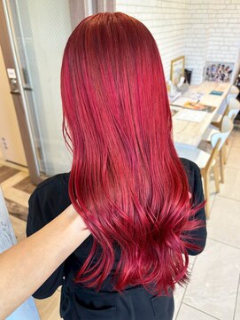 アンナ 広瀬通店(Anna) 派手髪/チェリーレッド/ビビットレッド/推しカラー/仙台/広瀬通