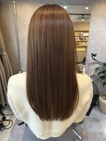 エメ 大宮(Aime)&nbsp;艶ウォームブラウン × やわらかレイヤー】エメ大宮髪質改善