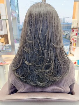 ウィル 野田阪神店(WiLL) レイヤーカット×透明感オリーブグレージュ