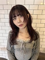 シャルムバイサラ(charme by sarah)&nbsp;ハッシュカット/レイヤーカット/カシスピンク