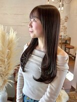 ジリー(gilly)&nbsp;【gilly】layer cut × chocolate brown