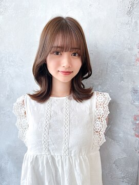 アフロート ルヴア(AFLOAT RUVUA) あむstyle 大人韓国くびれレイヤーシースルーバング20代30代