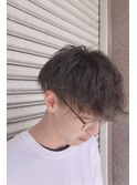 ソフトツイストスパイラルパーマでスタイリングらくらくマッシュ