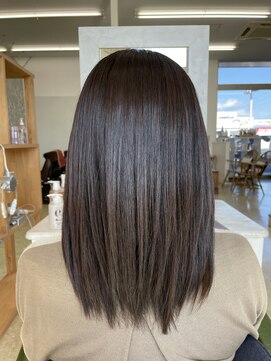 レオ 幸手(Leo) 20代30代40代大人可愛い髪質改善カラー艶感ストレート透明感