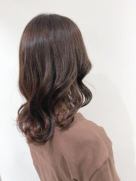サルファ ヘアデザイン 名古屋 丸の内(S.ALPHA HAIR DESIGN) 韓国風ゆる巻鎖骨ミディ