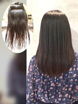 ダブルオーバイオーバーレイ 武蔵新城(w/o by Overlay)&nbsp;自然に仕上がる縮毛矯正【施術例】〔武蔵新城〕〔縮毛矯正〕