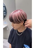 アウターカラー×ピンク