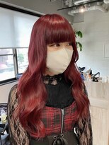 コワファーストナガサキシャンプーボーイ(COIFF1RST NAGASAKI SHAMPOO BOY)&nbsp;長崎 韓国ヘア レッドカラー