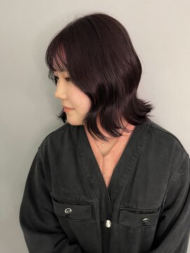 グロウバイニューヨークニューヨーク(Grow by NYNY) 【坂本】外はねボブ×ラベンダーブラウン