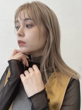 ニコ トウキョウ 渋谷(nico TOKYO) ミルクティーブロンドベージュ髪質改善ダブルカラーケアブリーチ