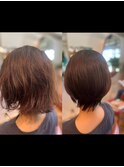 毛髪調整パーマ ボブ