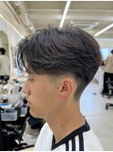 メンズ/センターパート/ニュアンスパーマ