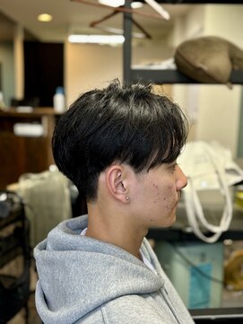 髪きる、ところ。 センターパート