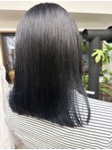【hadeeca hair】ダブルカラーグレー&ブルー