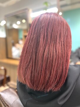 ヘアジーナ(Hair Jina) ダブルカラーでつくるチェリーレッド