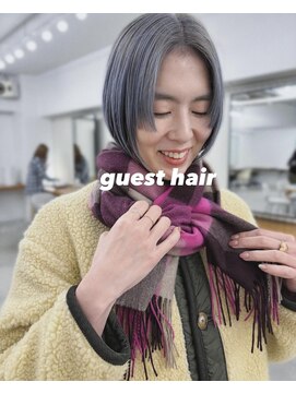 コットン(cotton) 【椎名】ステップボブとアンブレラカラー