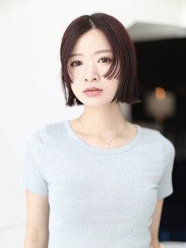 オーレント(AULENT) 暖色カラー/切りっぱなしボブ/姫カット/フロントカット