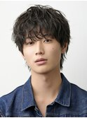 メンズ波巻きツイスパニュアンススパイラルスパイキーショート