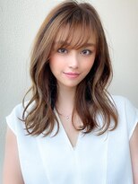 ラルユー 金山(LallYou)&nbsp;イメチェン美髪外ハネボブミディアムストレート寒色系カラー