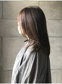 オリーブグレージュ 透明感カラー 30代40代 艶トリートメント