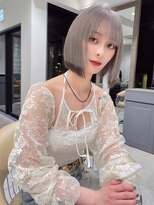 ロンドローズ 名古屋(Lond damaskRose)&nbsp;ダブルカラー ブリーチ 名駅 韓国 ボブ 髪質改善 縮毛矯正