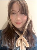 顔周りレイヤー×ハニーベージュ×美髪×原宿×渋谷×表参道