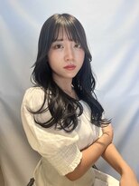 サラ 山口店(SARA)&nbsp;韓国風レイヤー/暗めカラー/ダークトーン/顔周りレイヤー/暗髪