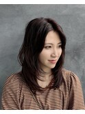 チョコレートブラウン　レイヤースタイル