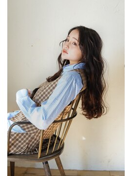 ディアローグ 自由が丘Luz店 ほつれウェーブ/モカブラウン【石垣】自由が丘