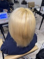 アジールヘア 所沢プロペ通り店(agir hair)&nbsp;抜きっぱなしブロンドカラー  所沢