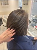 白髪染め×ハイライトカラー
