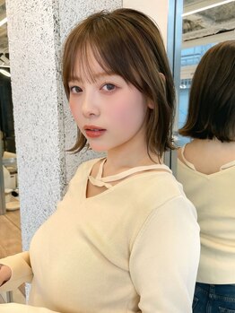 レディ 表参道(Lady)の写真/カラー・ハイライトが大人気◎透明感カラーで肌の色まで明るく映える◎［表参道／表参道ボブ/前髪/ボブ］
