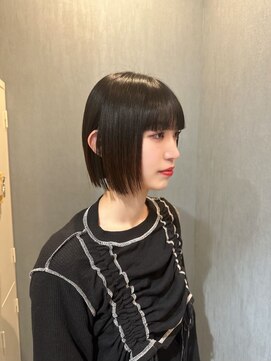 シャトン(chaton) ボブ/黒髪/