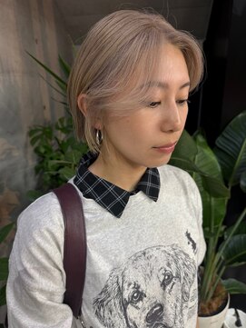 ナループロアポンテ(Nalu pu loa PONTE) ボブ/ボブレイヤー/ハイトーンベージュ/ホワイトベージュ