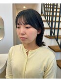 大人フェミニンボブカット/ボブ/顔まわり/前髪カット